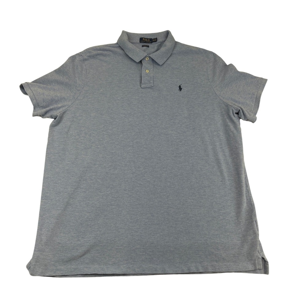 Polo Ralph Lauren Polo Men XXL Light Blue Classic Fit Short Sleeve Pony Logo